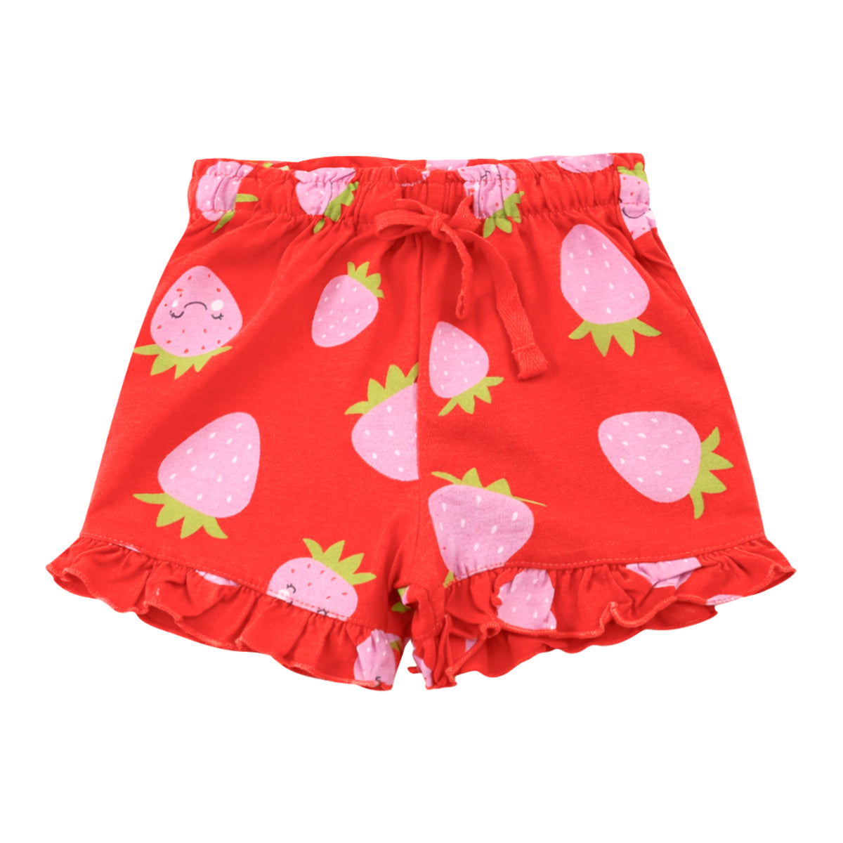 Baby Girls Cute Printed Soft Cotton Summer Frill Shorts