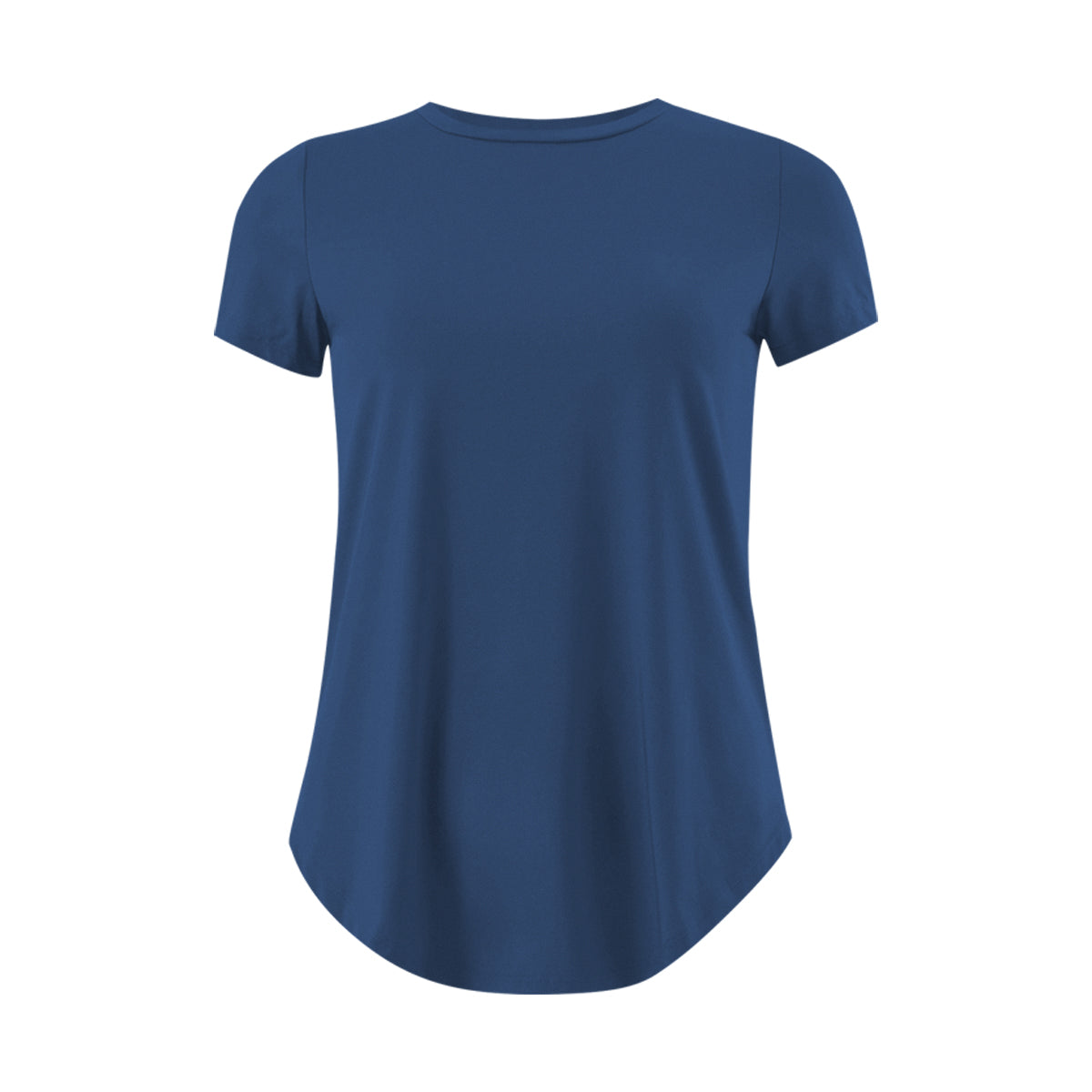 Women's Round Neck Breathable Stretch Activewear Longline  T-Shirt