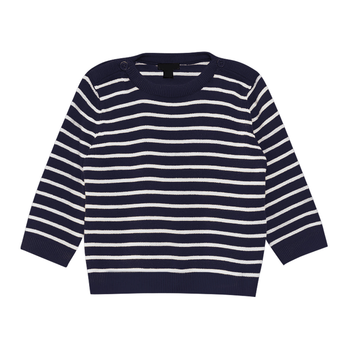 Toddler Baby Soft Cotton Striped Knit Full Sleeve Sweater