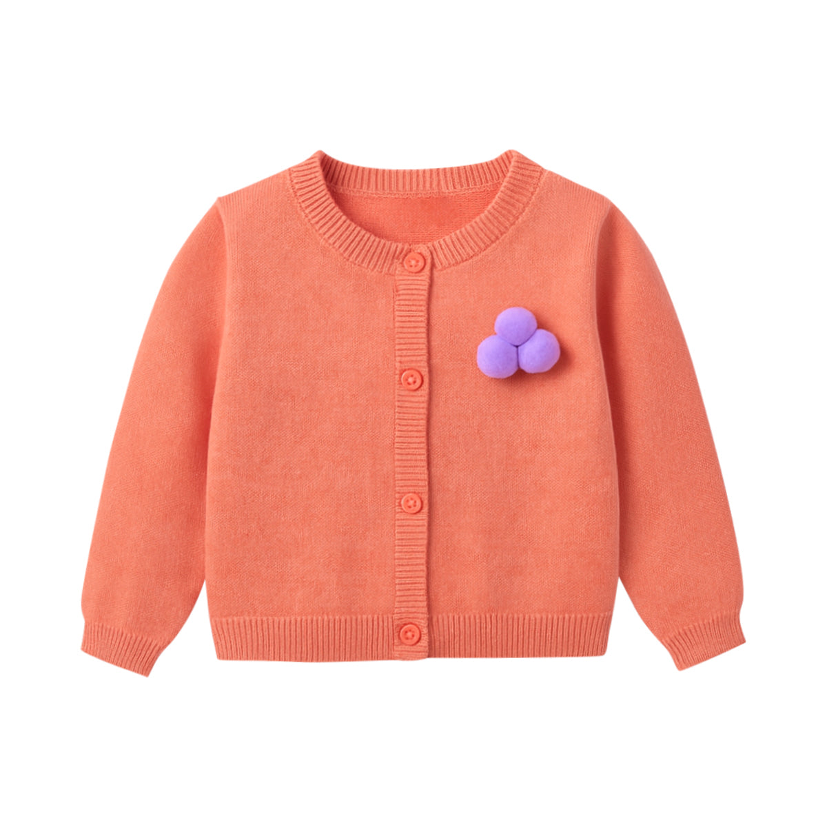 Baby Girls Cotton Knitted Cardigan Sweater