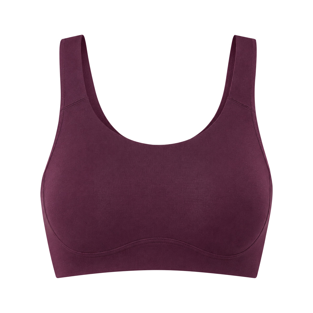 Womens Non-Padded Wire-Free Full Coverage Cotton Bra