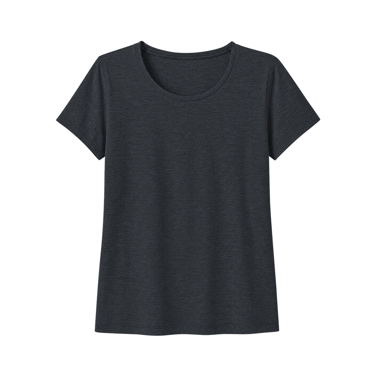 Women's Basic Cotton Scoop Neck Short Sleeve T-Shirt