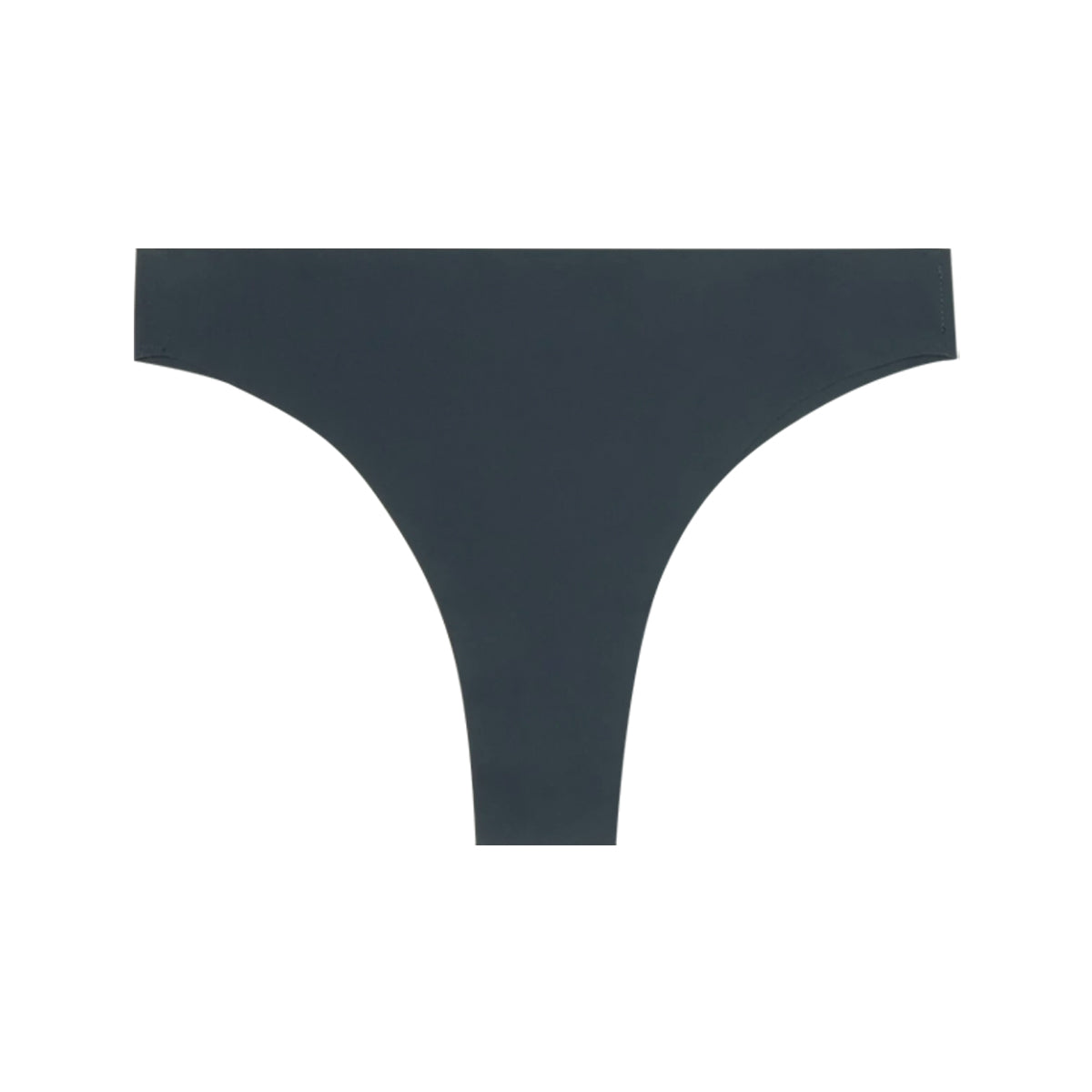 Womens Seamless Mid Rise Nylon Stretch Invisible Comfort Thong