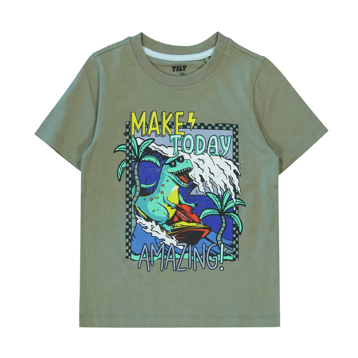 Boys Fun Printed Half Sleeve Soft, Comfortable Cotton T-Shirt