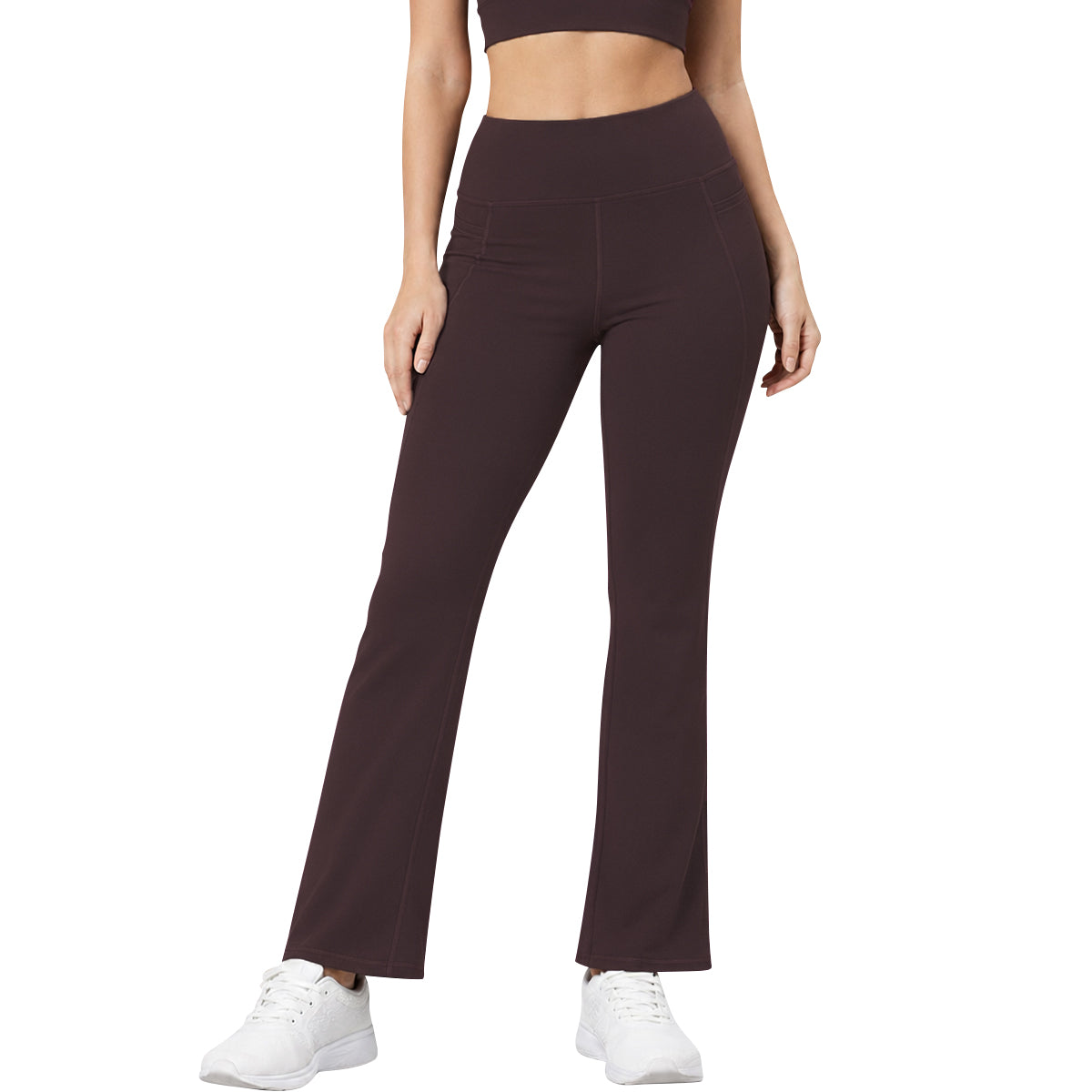 Womens High Waist Bootcut Yoga Pants with Pockets