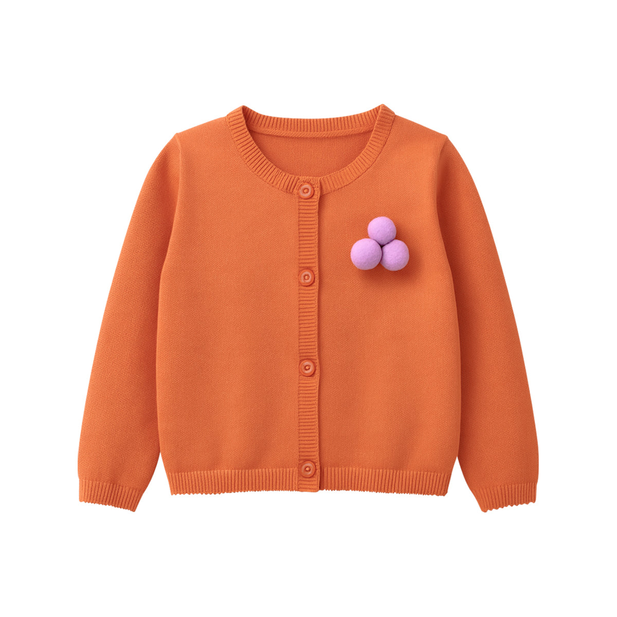 Baby Girls Cotton Knitted Cardigan Sweater