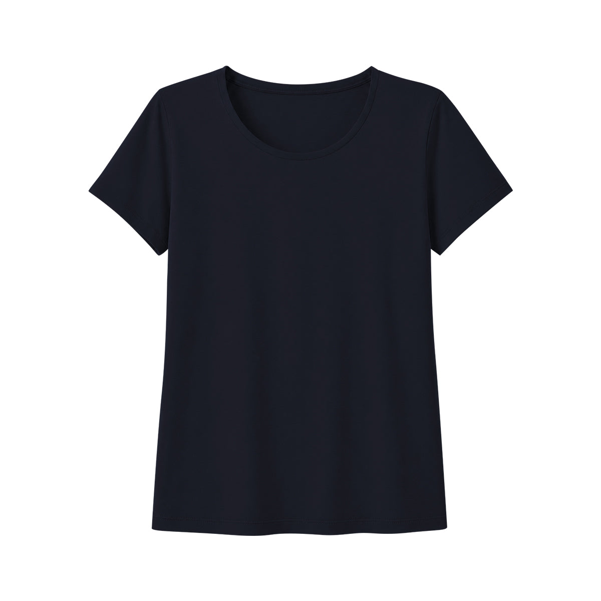 Women's Basic Cotton Scoop Neck Short Sleeve T-Shirt