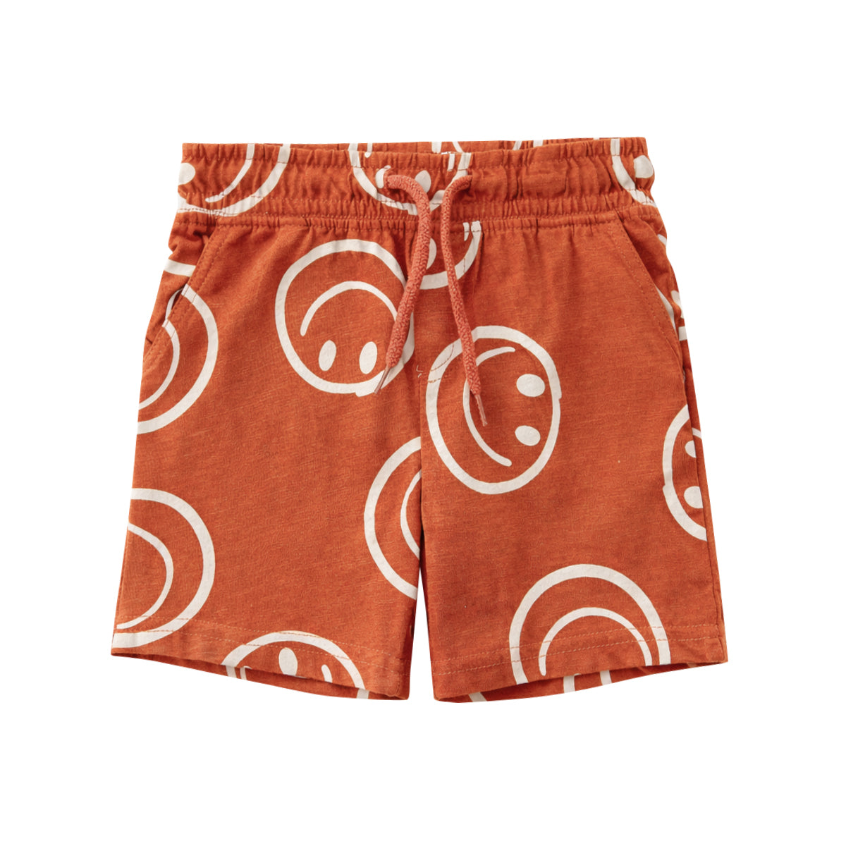 Boys Printed Cotton Summer Soft Breathable Casual Shorts With Pocket