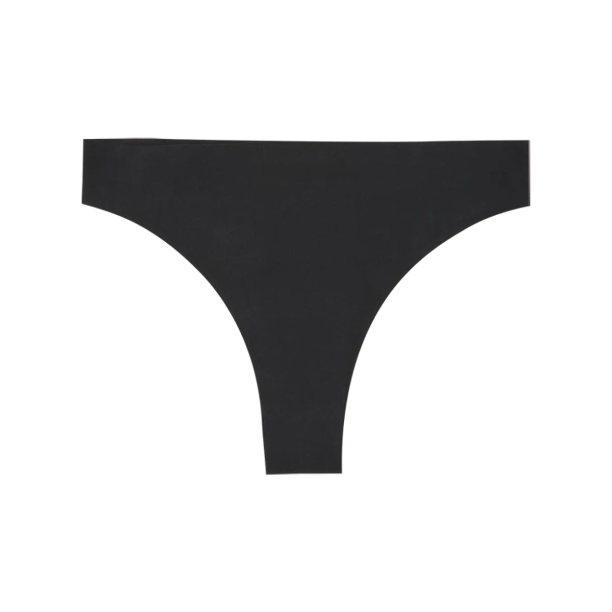 Womens Seamless Mid Rise Nylon Stretch Invisible Comfort Thong
