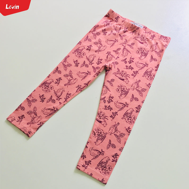 Toddler Girls Cotton Stretch Printed Leggings