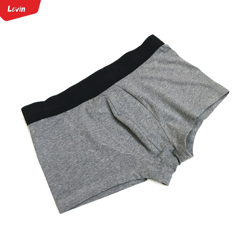 Men's Solid Stripe Printed Cotton Breathable Boxer