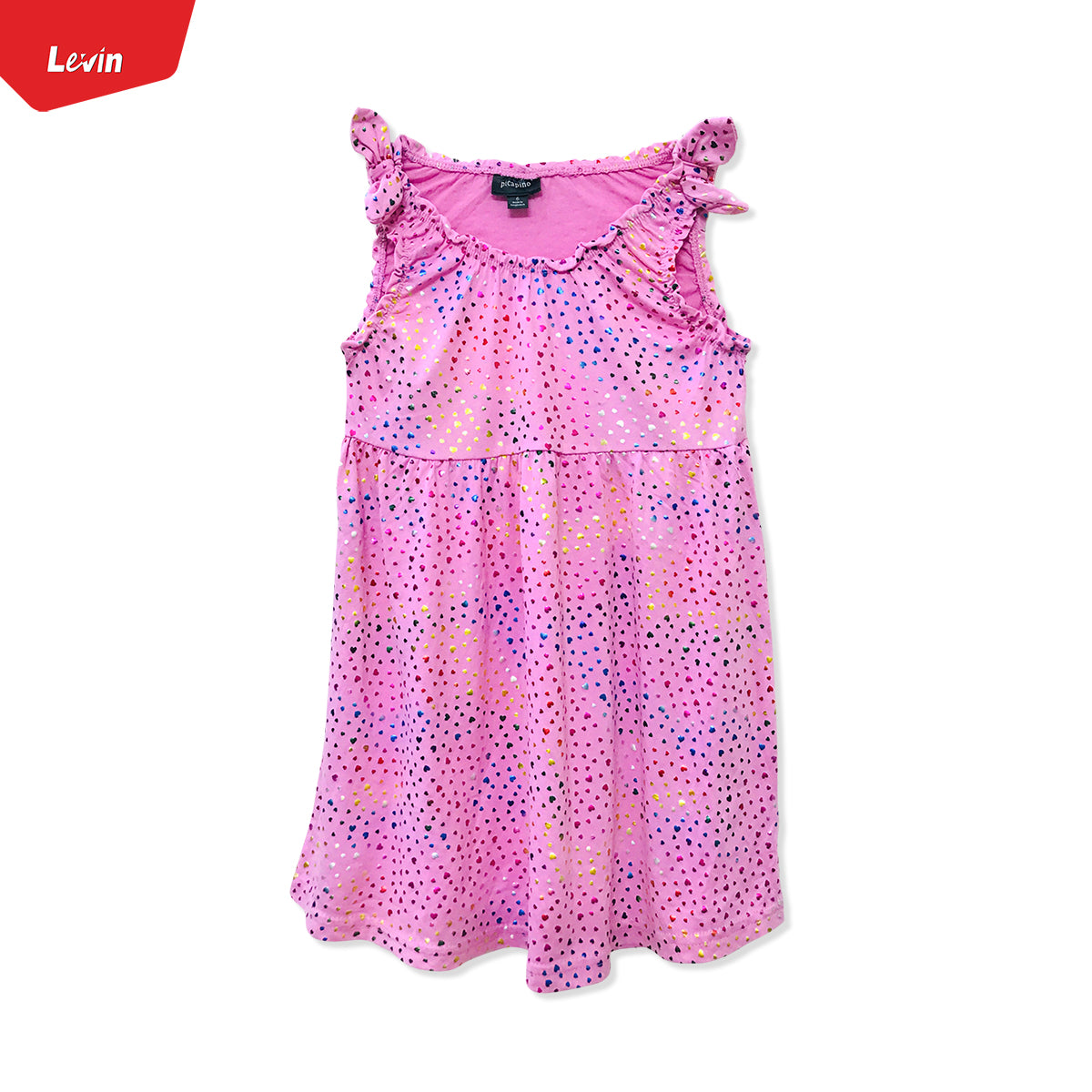 Girls Printed Summer Round Neck Sleeveless Dress