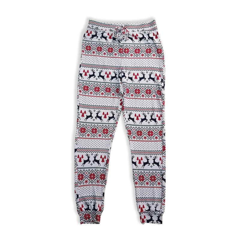 Women's Casual Christmas Printed Holiday Cozy Pajama Joggers
