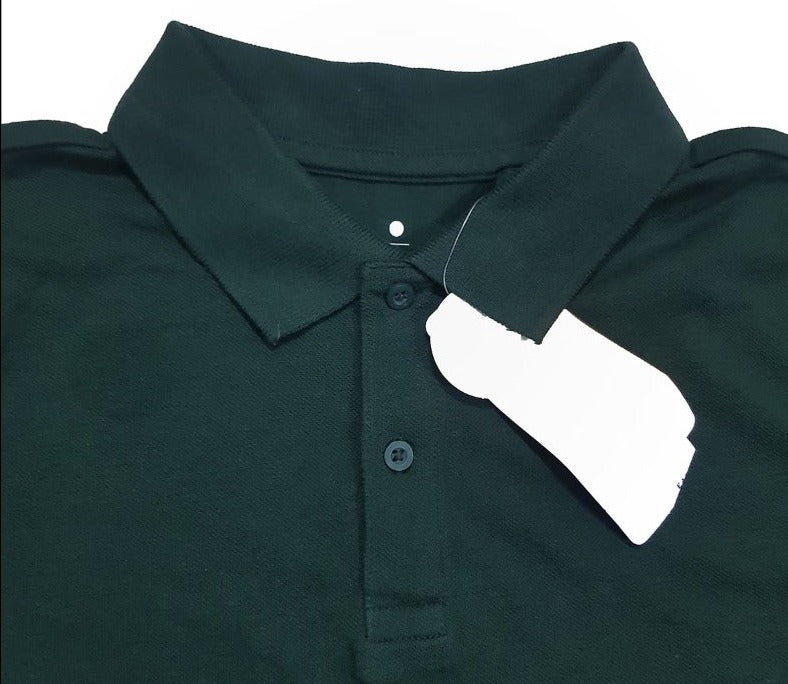 Boys Short Sleeve Basic Solid Organic Cotton Polo T-Shirt
