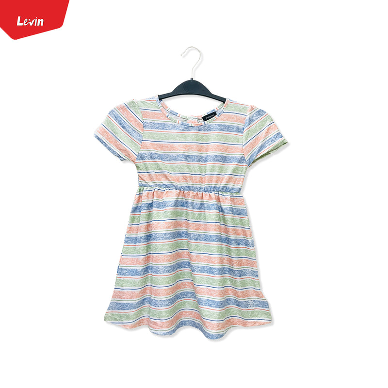 Girls Comfortable Printed Casual Short Sleeve Frock 