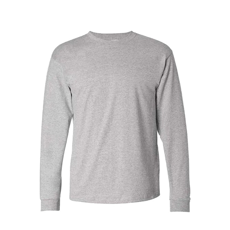 Men's Plus Size Round Neck Cuffed Long-Sleeve T-Shirt