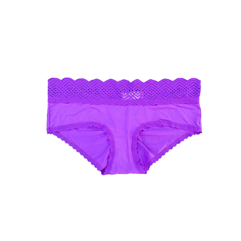 Buy CLOVIA Lavender Solid Cotton Mid Rise Women's Hipster Panties