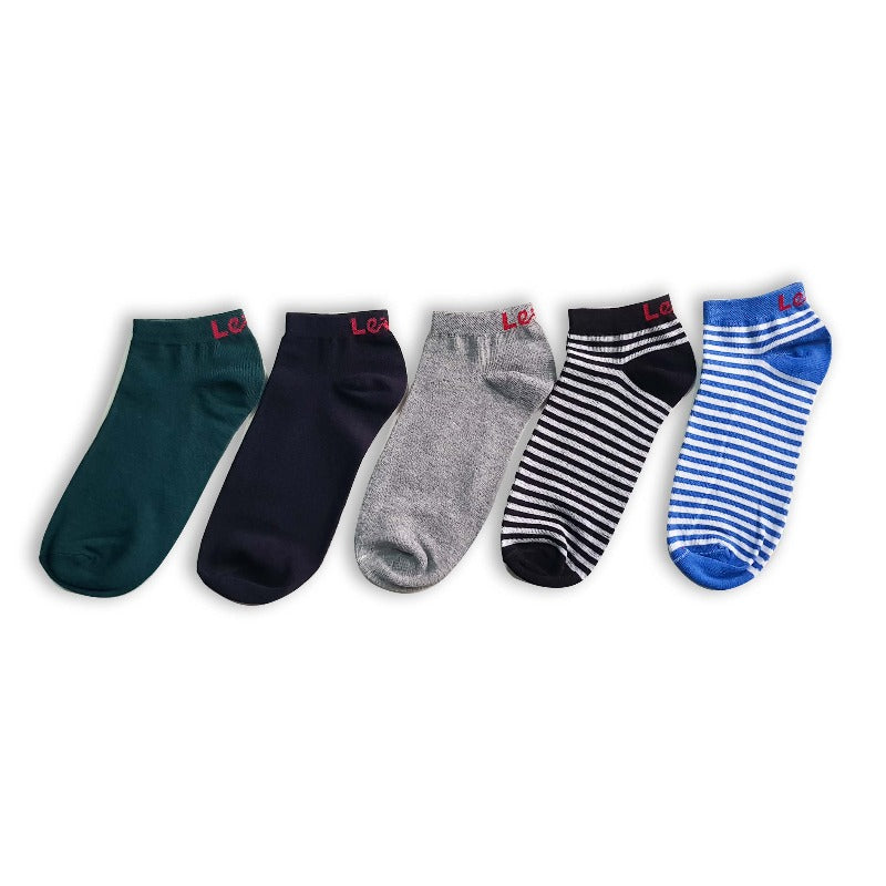 5 pairs Men's Ankle Low Cut Socks