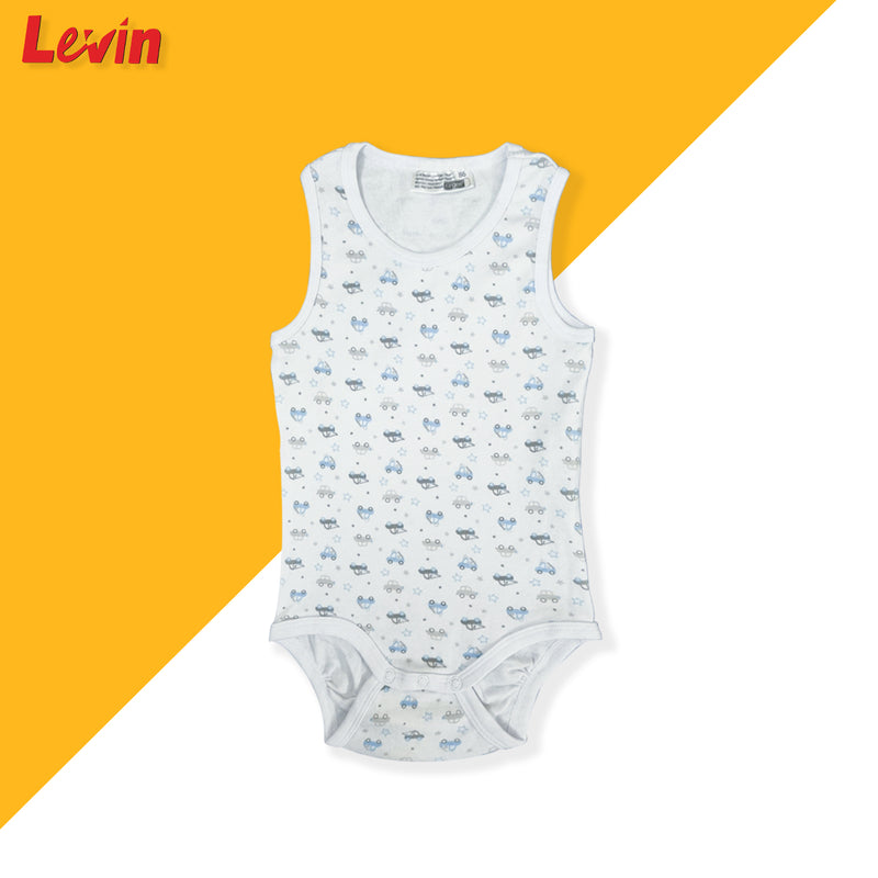 Pack of 2 Sleeveless Cotton Romper for Baby Boy