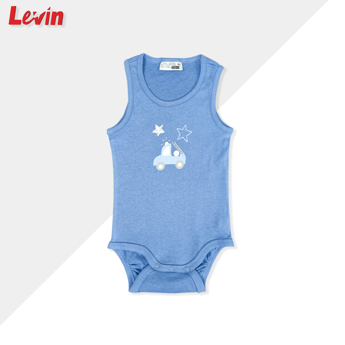 Pack of 2 Sleeveless Cotton Romper for Baby Boy