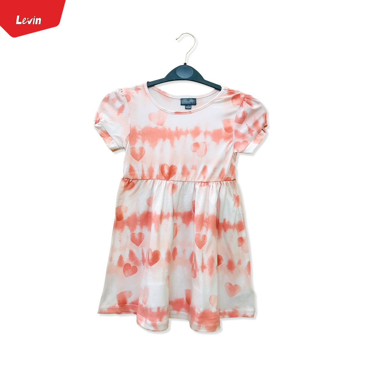 Girls Round Neck Printed Casual Short Sleeve Frock