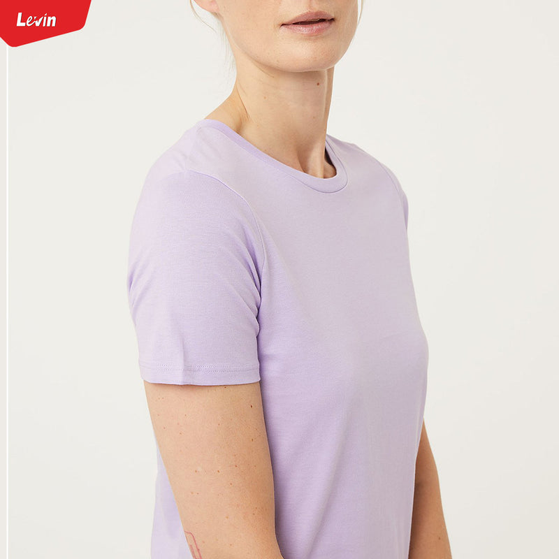 Multicolor Women's Plus Size Cotton Crew Neck T- Shirt