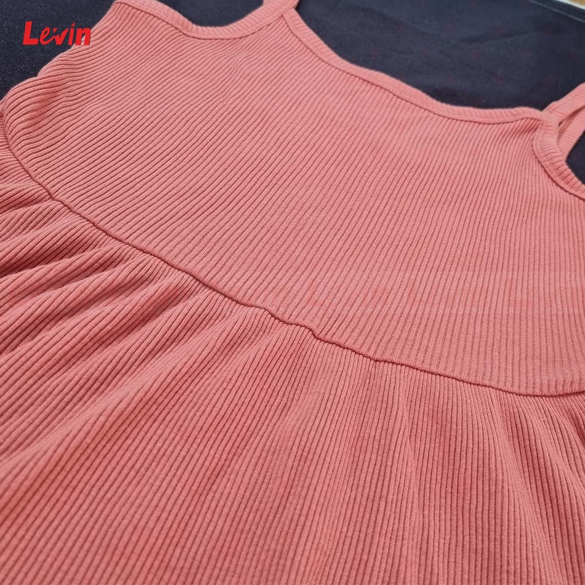 Women's Sleeveless Ribbed Slim Fit Tunic