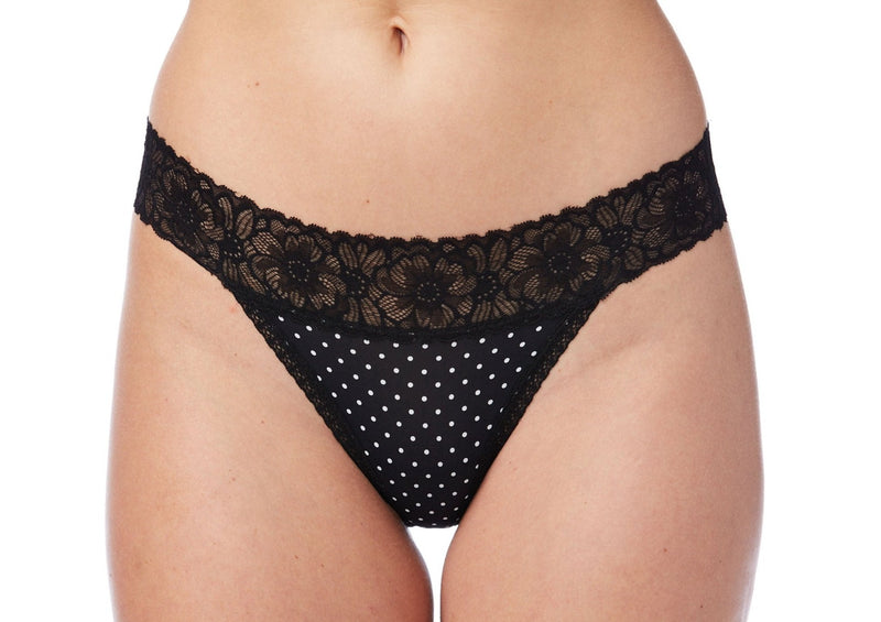 3 Pack Assorted Combo Women's Lightweight Lace Breathable Thong Panties