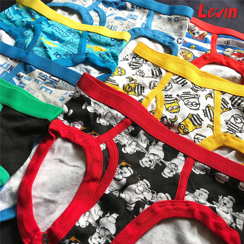 Pack of 5 Assorted Multicolor Soft Ribbed Boys Underwear