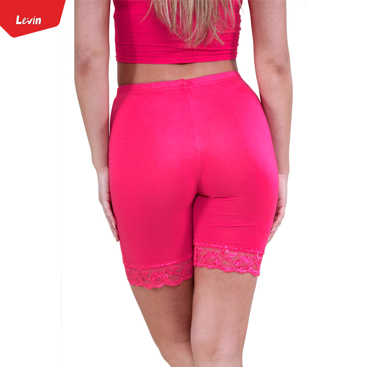 Bike shorts with lace trim online