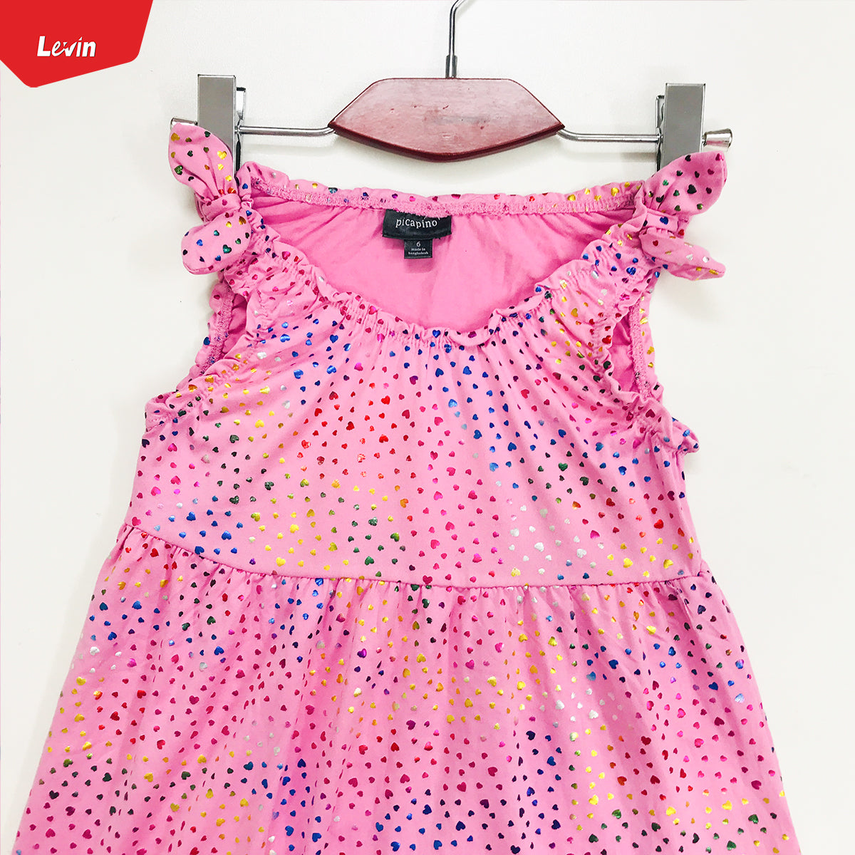 Girls Printed Summer Round Neck Sleeveless Dress