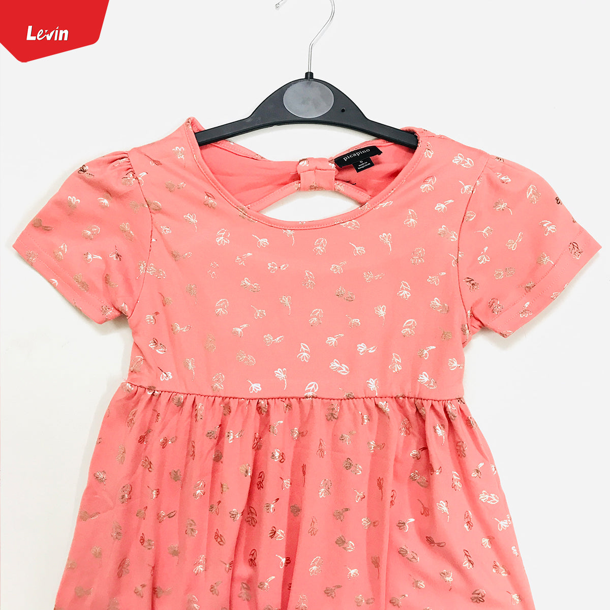 Girls Comfortable Printed Casual Short Sleeve Frock 