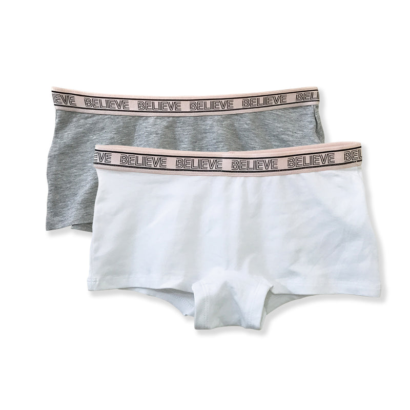 Girls Cotton Boxer Style Boyshort Panty Underwear