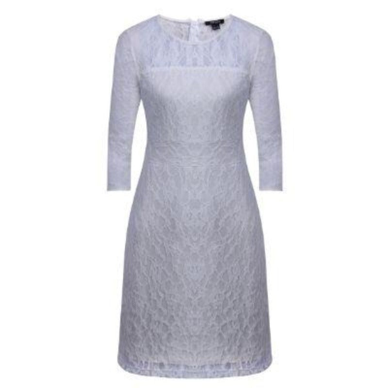 Ladies Long Sleeve Casual Knee Length Cocktail Lace Dress