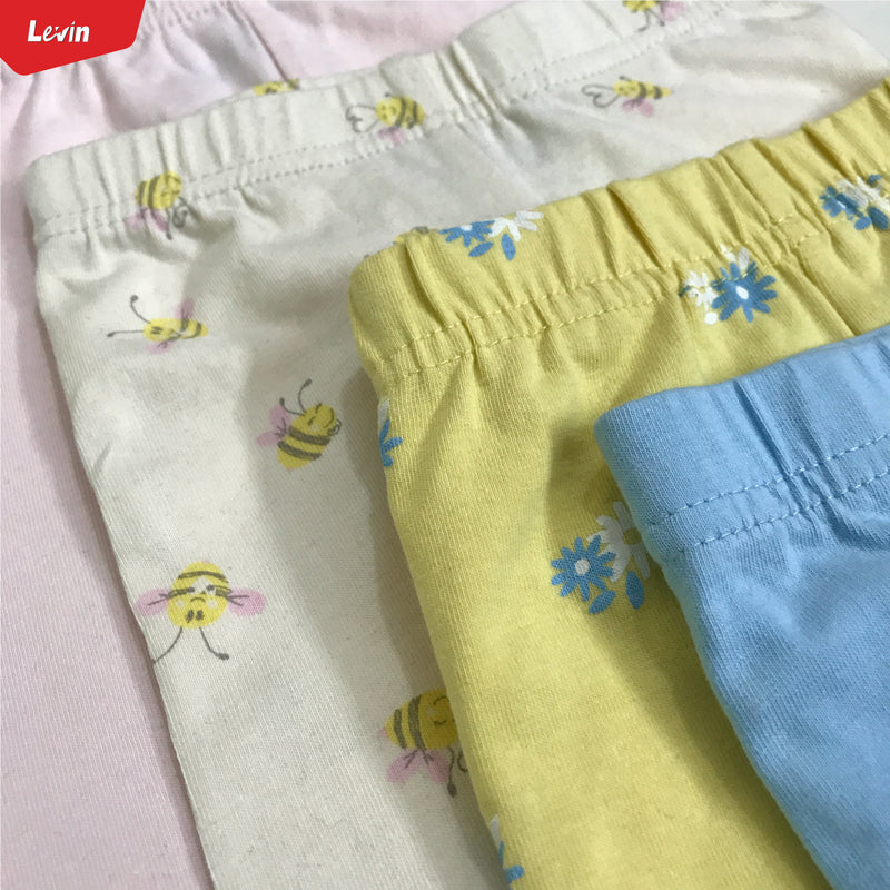 Cotton Stretch Solid  Printed Leggings  Baby Trouser Infant Pant