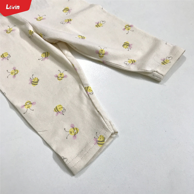 Cotton Stretch Solid  Printed Baby Leggings Trouser Pant