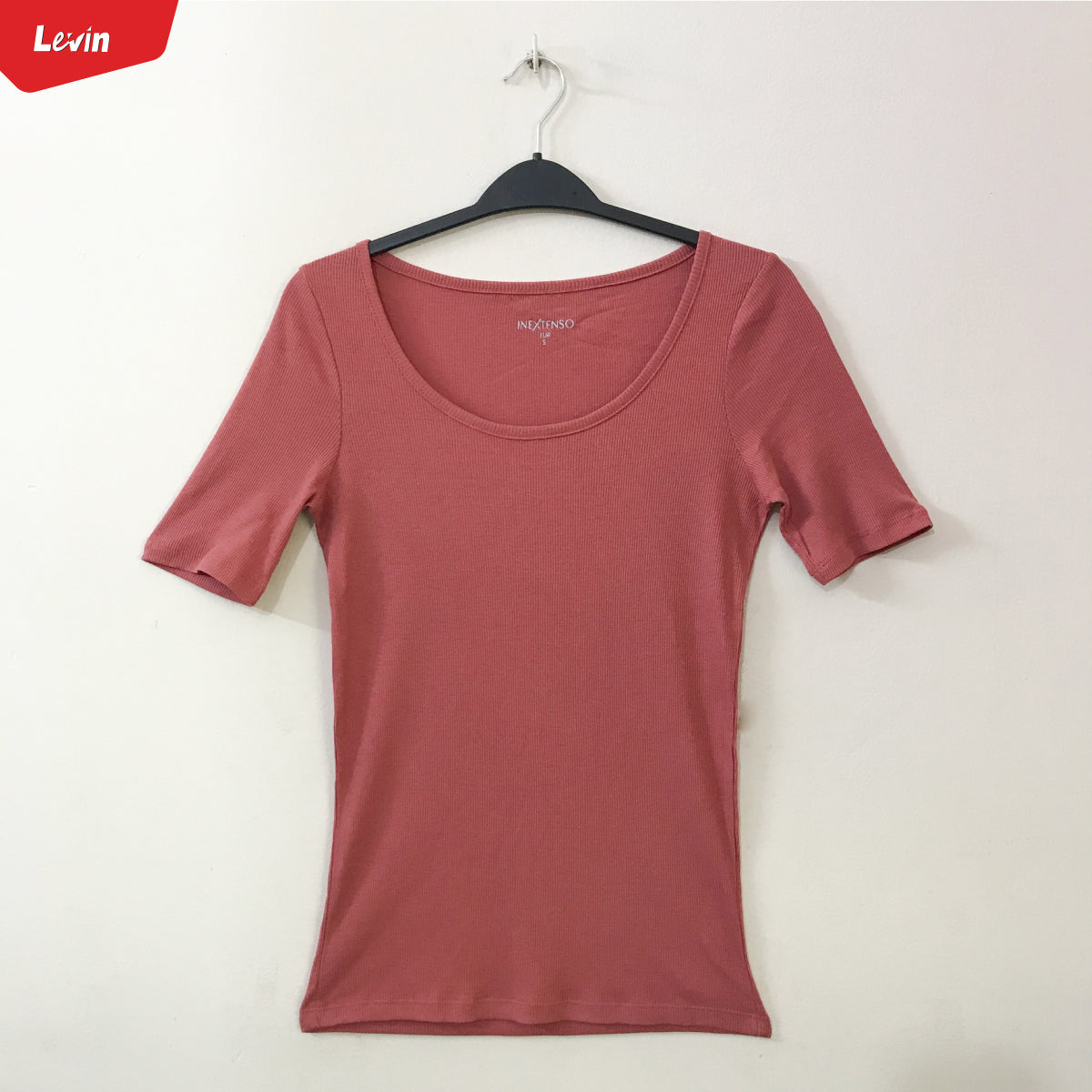 Women’s Cotton Ribbed Fitted  Scoop Neck T-Shirts