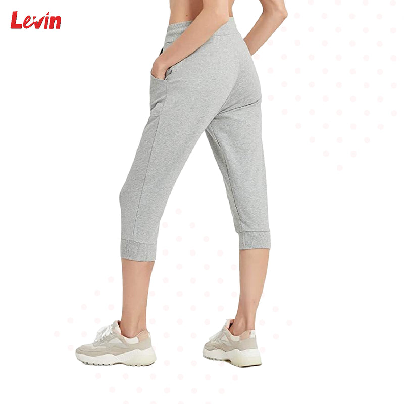 Women's Capri  Length Sweatpants Cropped Jogger Pant