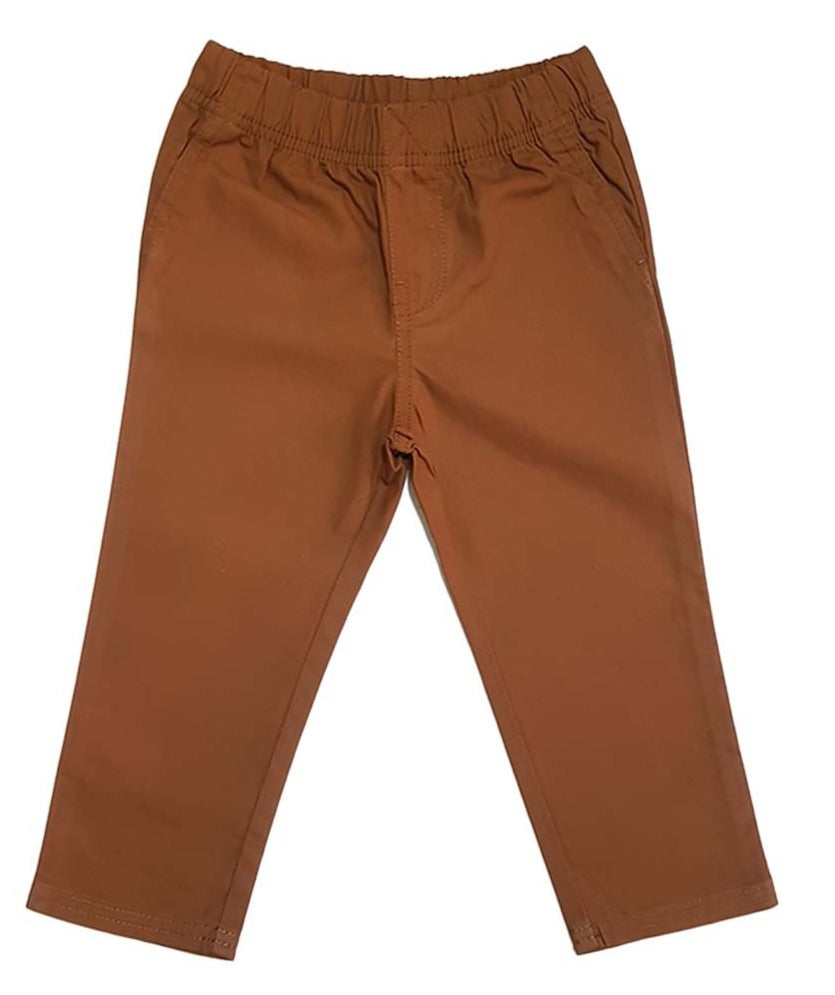 Boys Cotton Elastic Waist Chino Pant